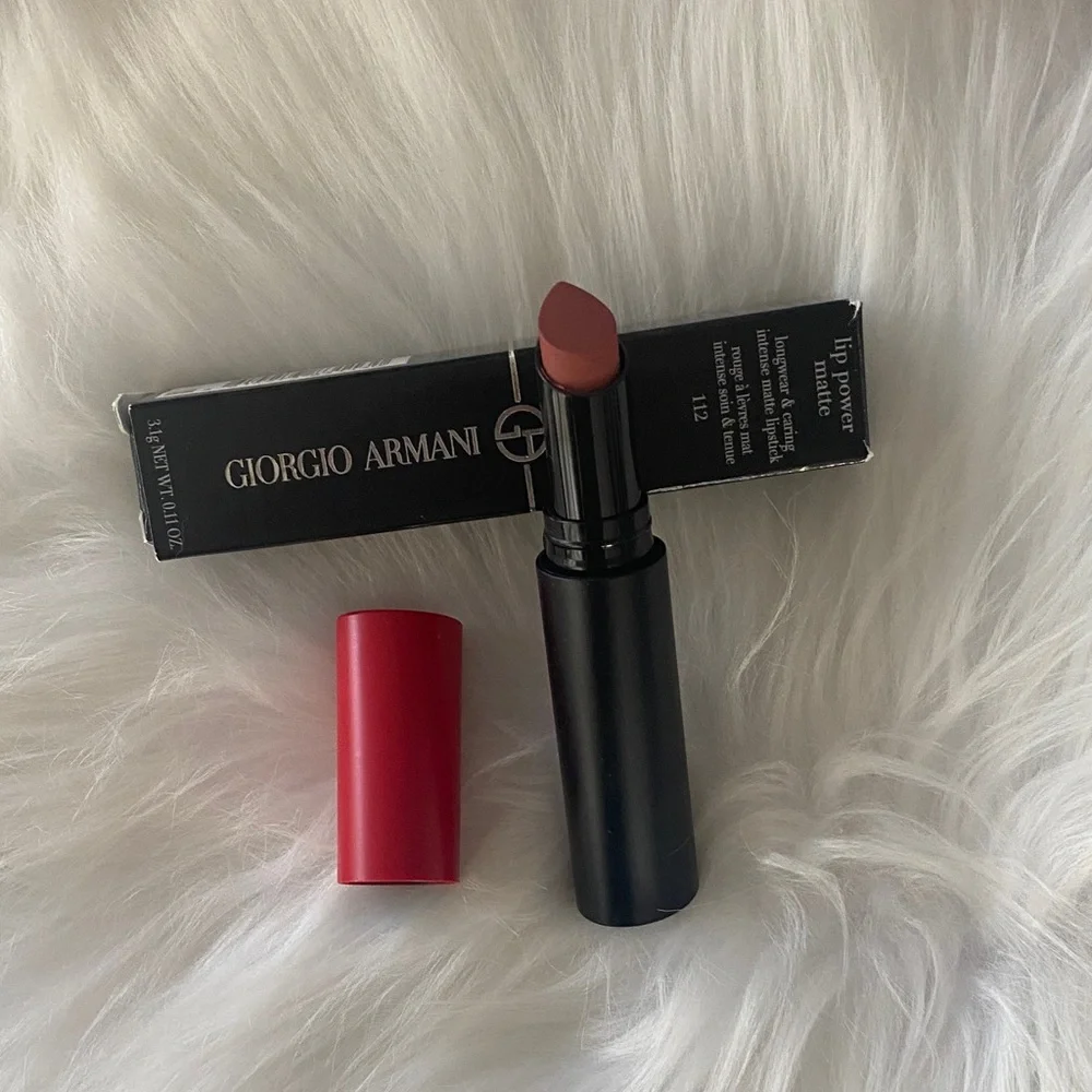 Giorgio Armani Lip Power Matte Lipstick - stylish 112 new in box